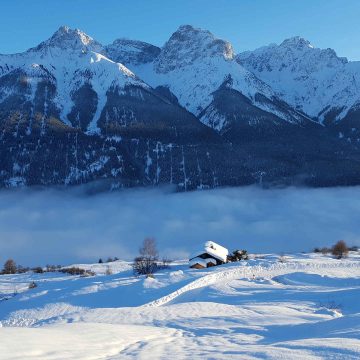 Traumhafte Winterstimmung im verschneiten Unterengadin