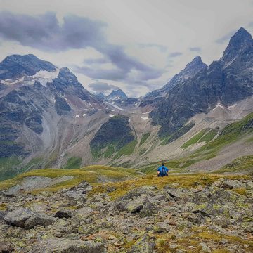 Stille & Ruhe - Schöne Stimmung im Val Tuoi mit Sicht auf Piz Fliana und Piz Buin