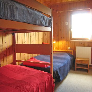 Das zweite Schlafzimmer mit Etagenbett