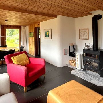 Wohnzimmer inklusive nutzbarem Kamin